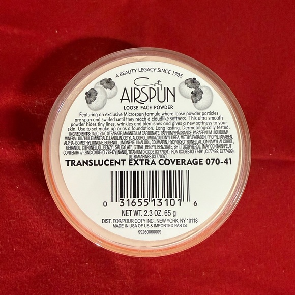 COTY Airspun Loose Face Powder Translucent Coverage 070-41 - Picture 2 of 2